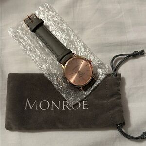 Monroe Rose Gold and Gray Watch